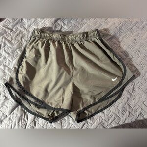 Grey and Black Nike Dri-Fit Shorts